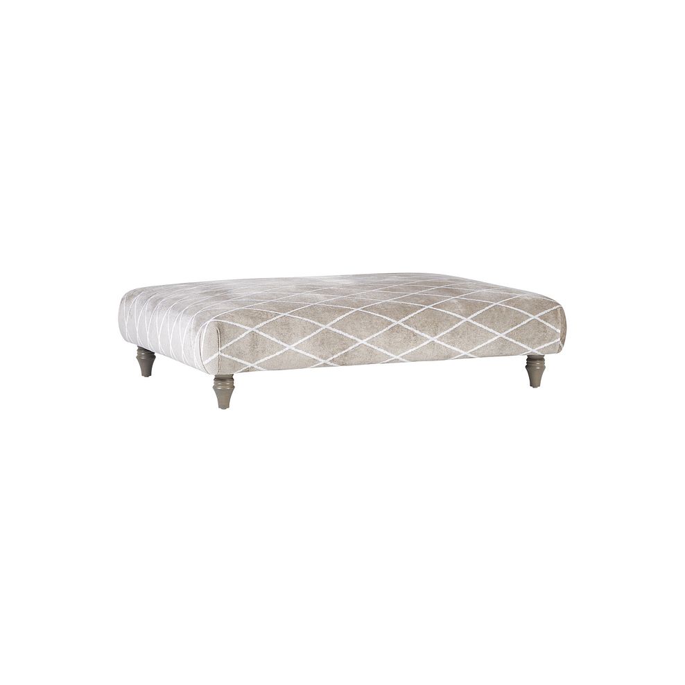 Ashby Footstool in Natural Fabric 3