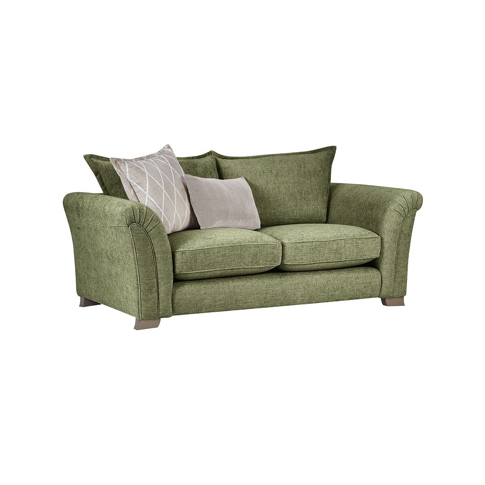 Ashby 3 Seater High Back Sofa in Olive fabric 1