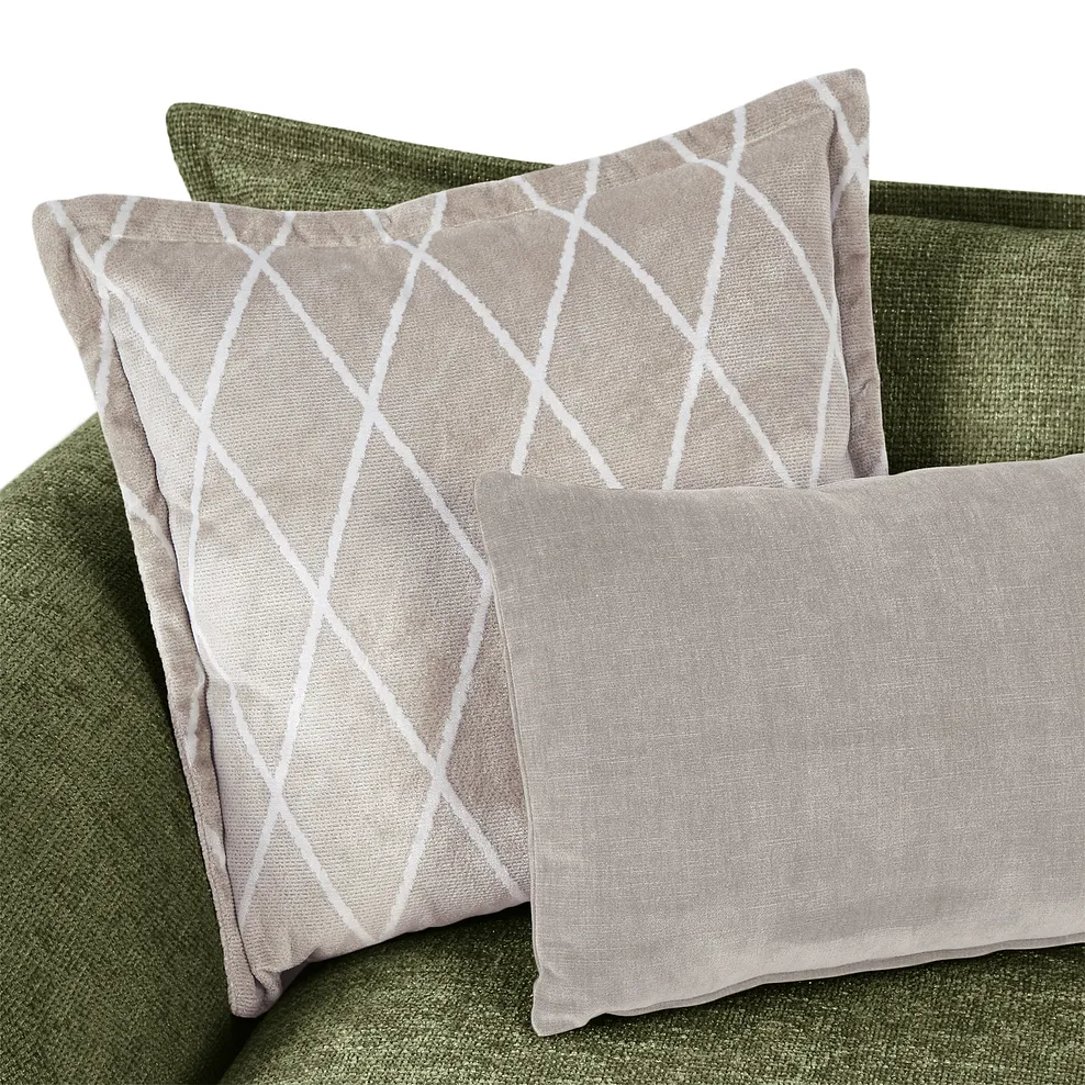 Ashby 3 Seater High Back Sofa in Olive fabric 8