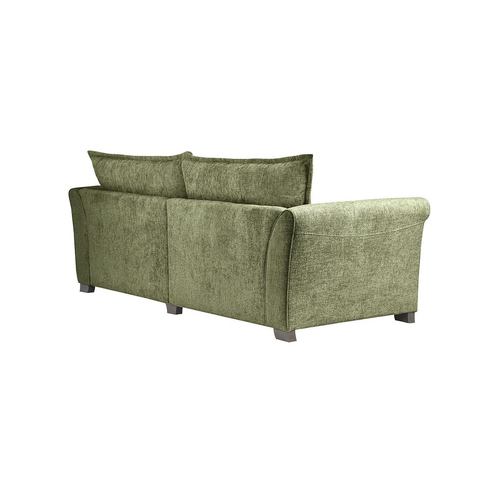 Ashby 4 Seater High Back Sofa in Olive fabric 3