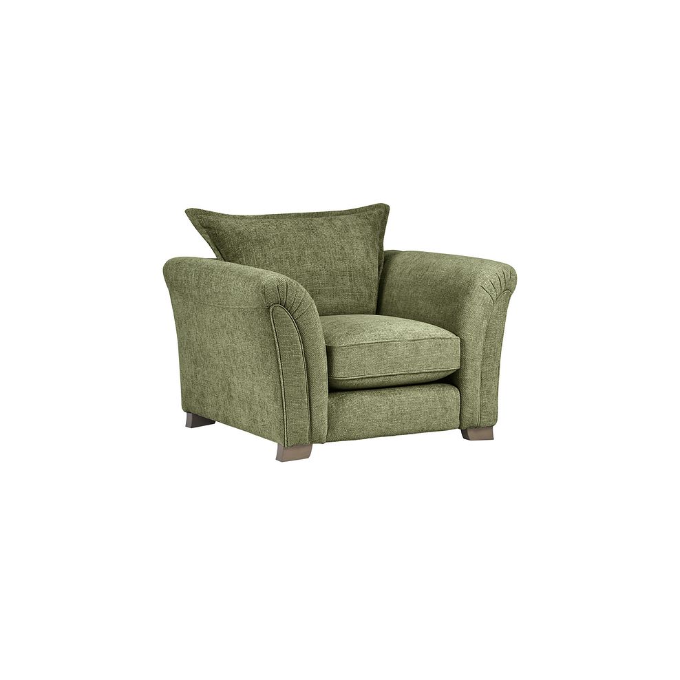 Ashby Armchair in Olive fabric 1