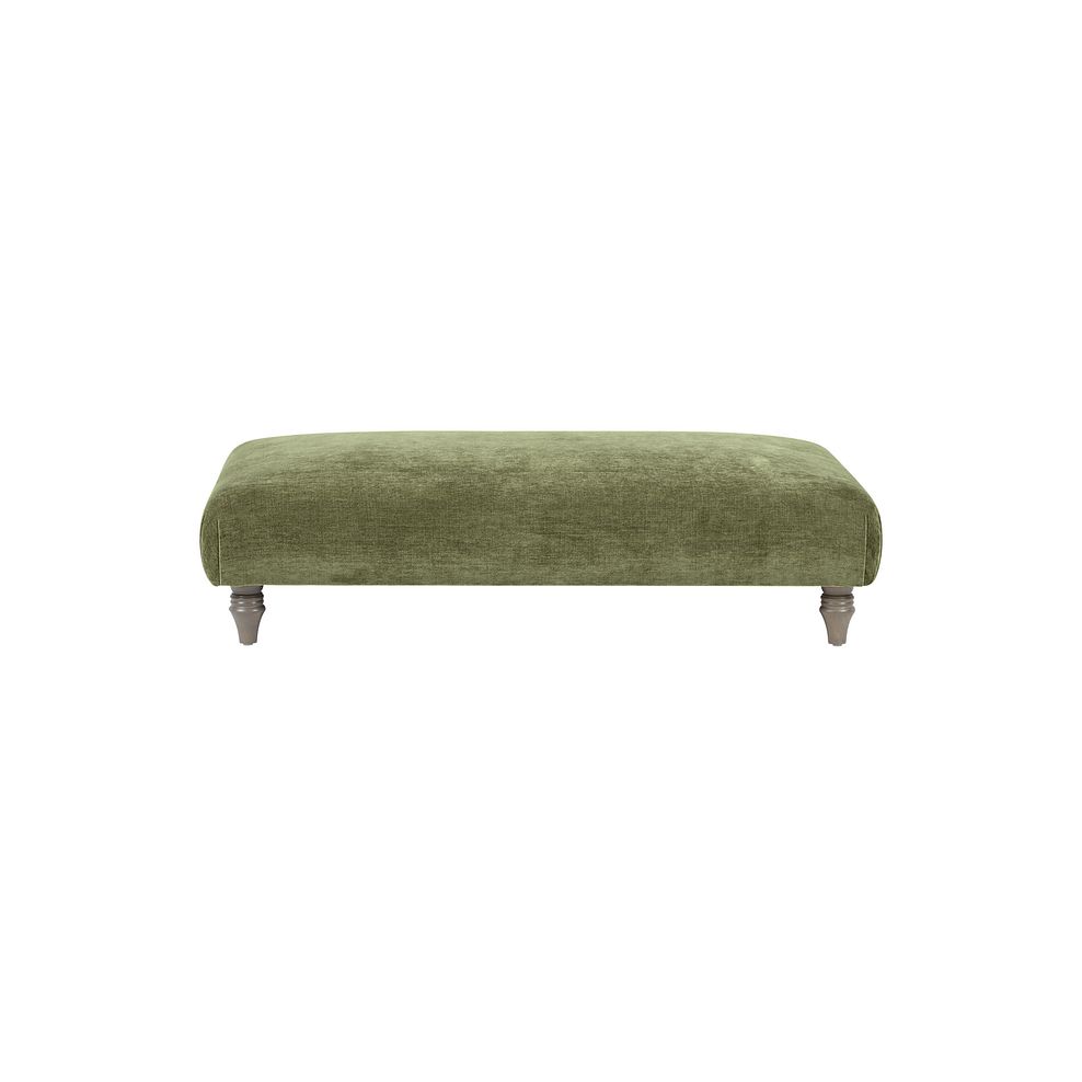 Ashby Footstool in Olive fabric 2