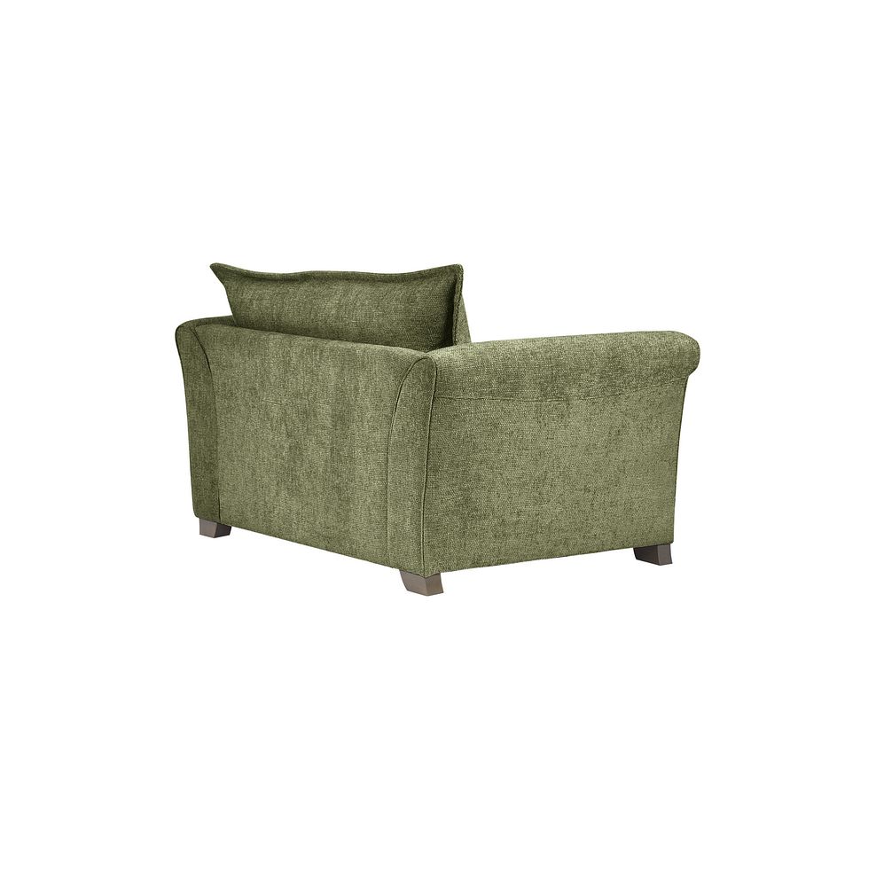 Ashby High Back Loveseat in Olive fabric 3