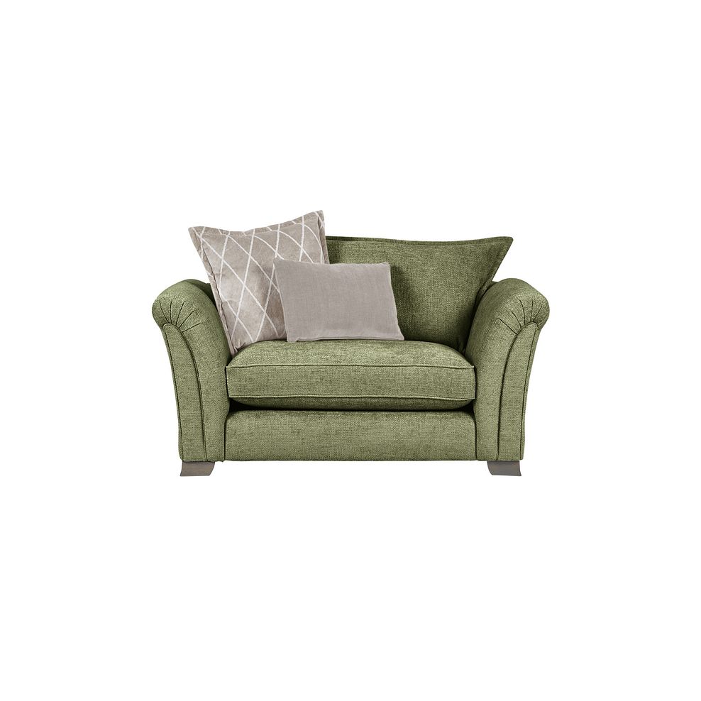 Ashby High Back Loveseat in Olive fabric 2