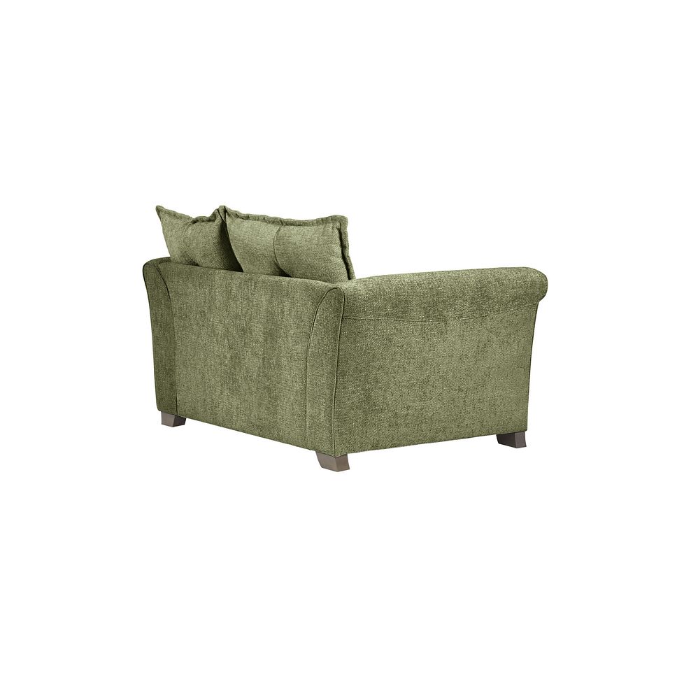 Ashby Pillow Back Loveseat in Olive fabric 3
