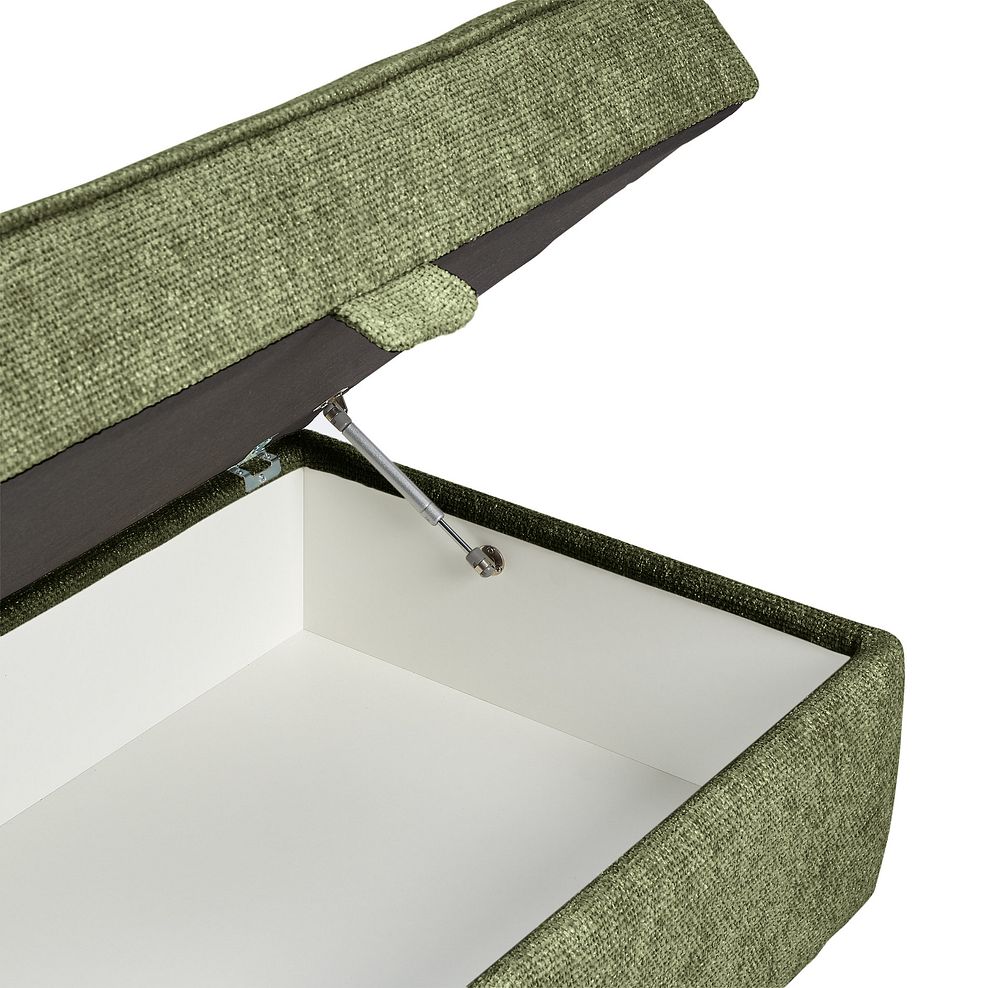 Ashby Storage Footstool in Olive fabric 6