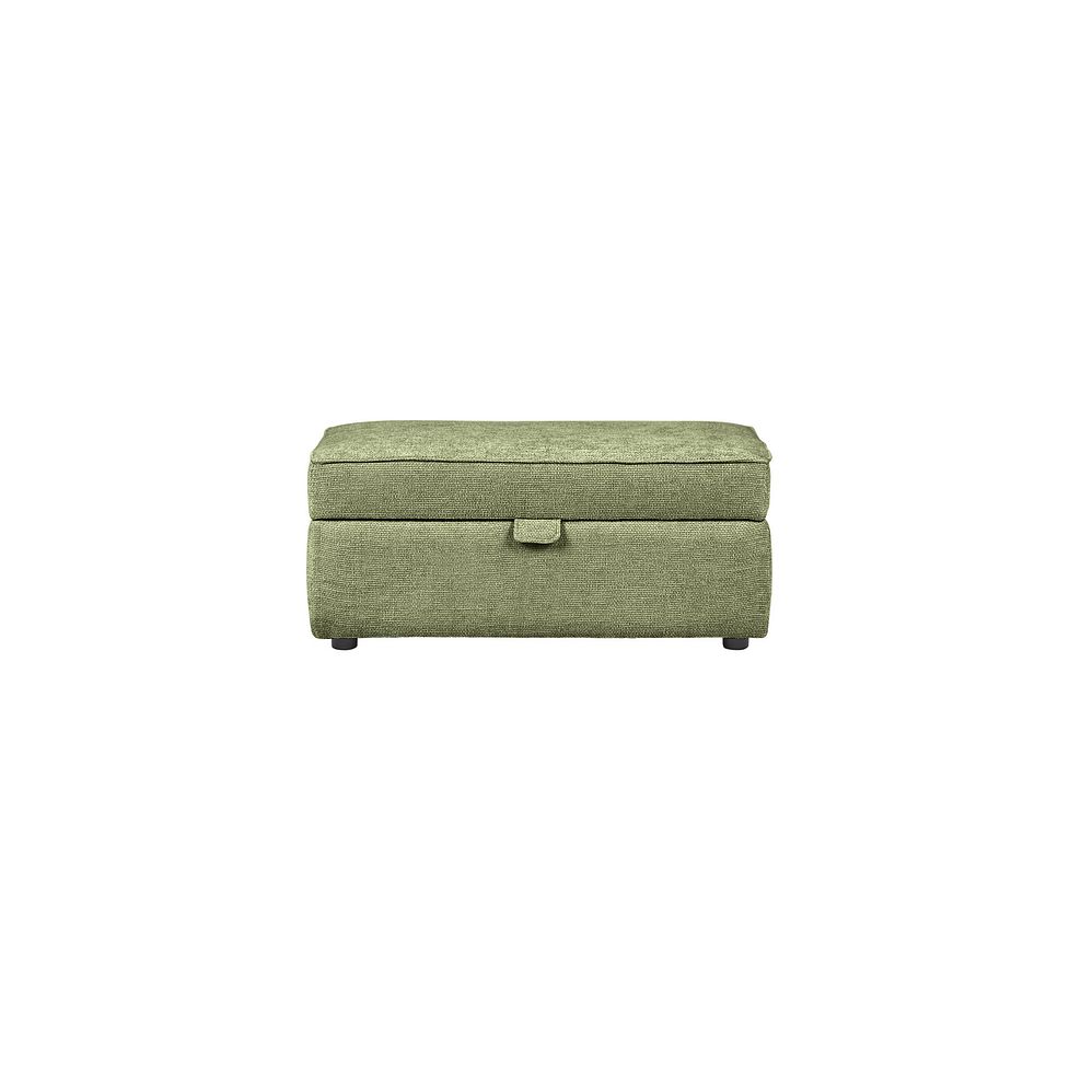 Ashby Storage Footstool in Olive fabric 2