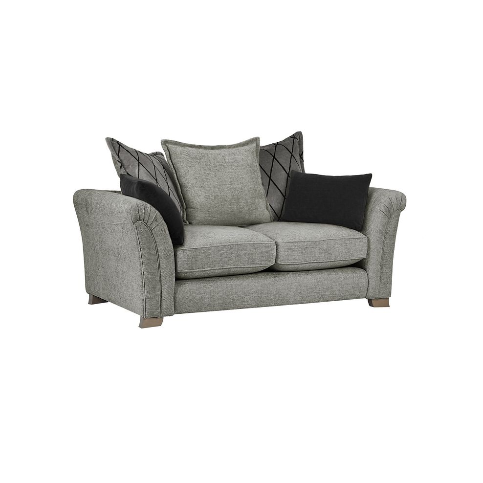 Ashby 2 Seater Pillow Back Sofa in Platinum fabric 1