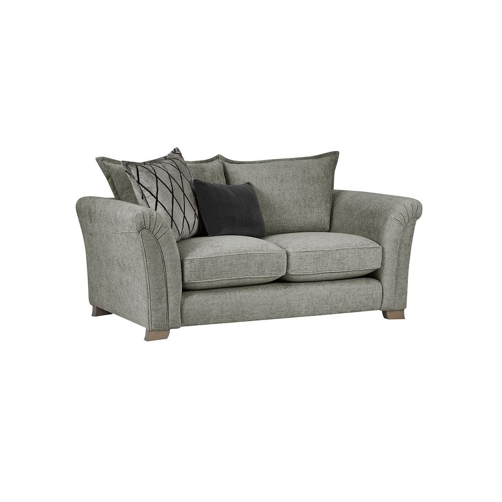 Ashby 2 Seater High Back Sofa in Platinum fabric 1