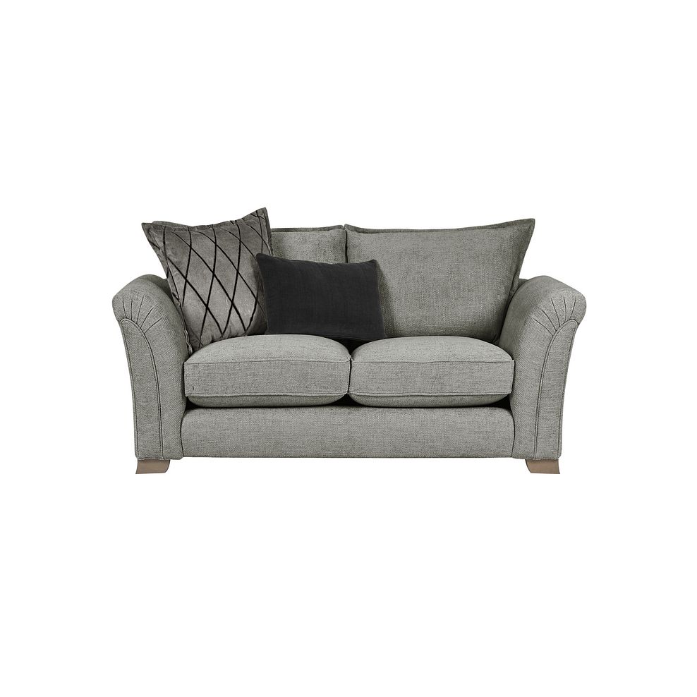 Ashby 2 Seater High Back Sofa in Platinum fabric 2