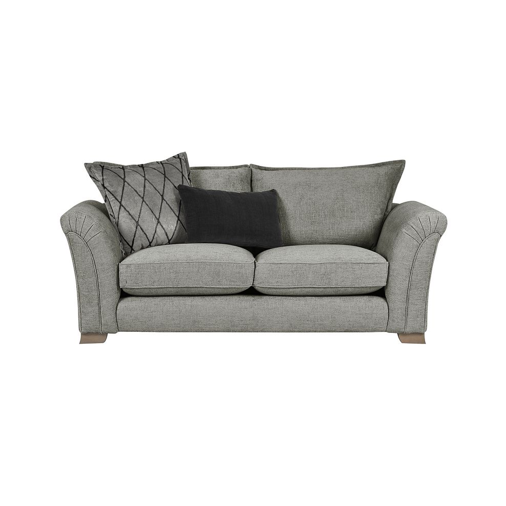 Ashby 3 Seater High Back Sofa in Platinum fabric 2