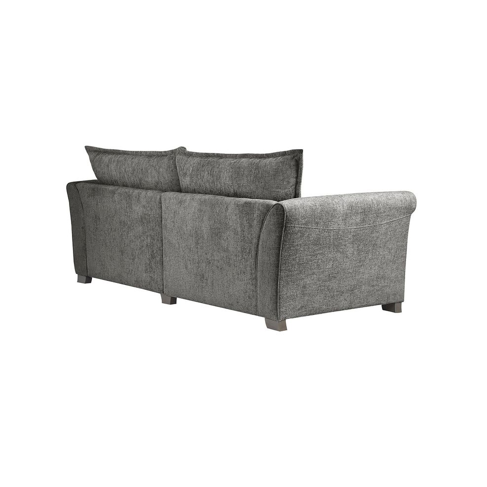 Ashby 4 Seater High Back Sofa in Platinum fabric 3