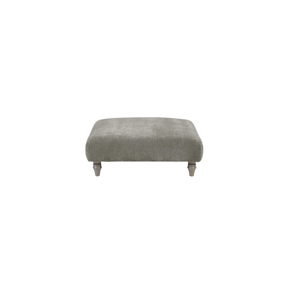 Ashby Footstool in Platinum fabric 3
