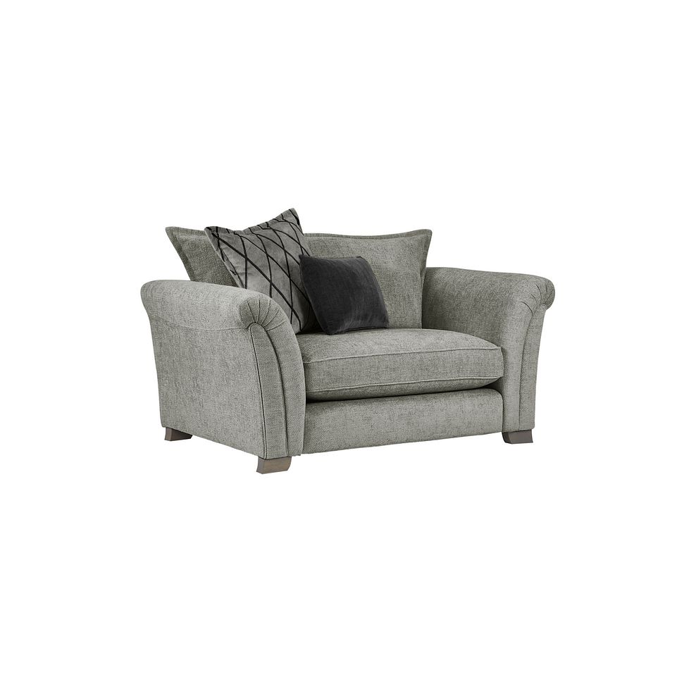 Ashby High Back Loveseat in Platinum fabric 1