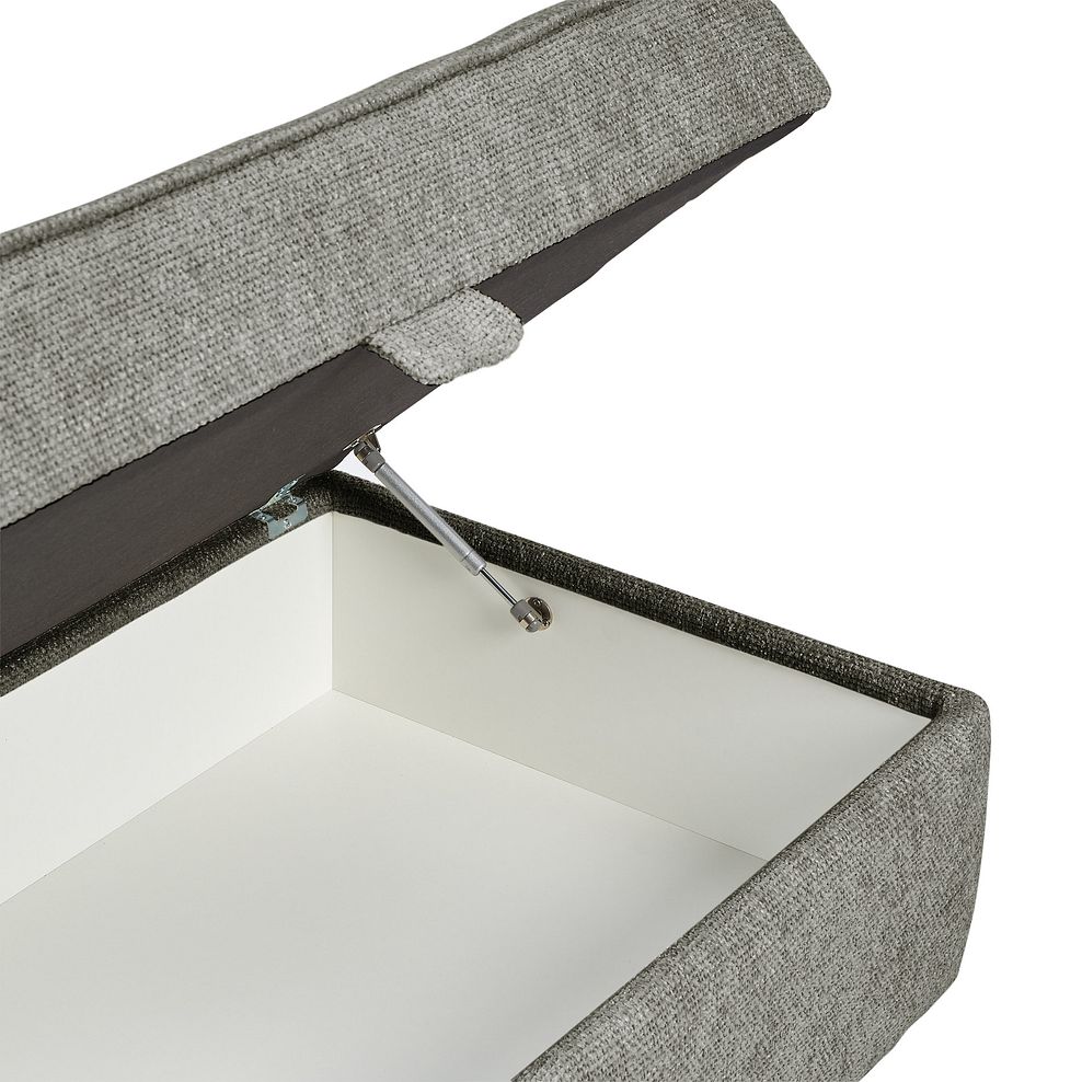 Ashby Storage Footstool in Platinum fabric 6