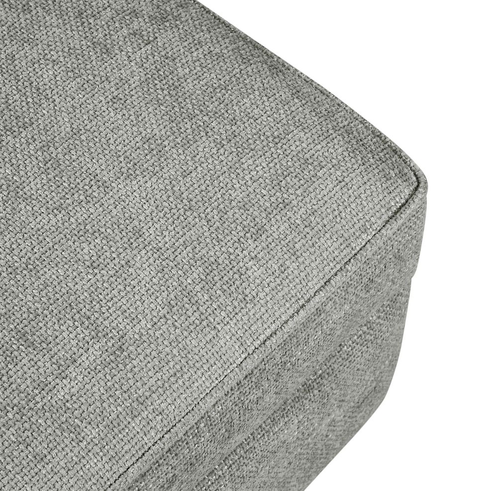 Ashby Storage Footstool in Platinum fabric 7