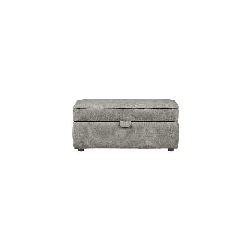 Ashby Storage Footstool in Platinum fabric 2
