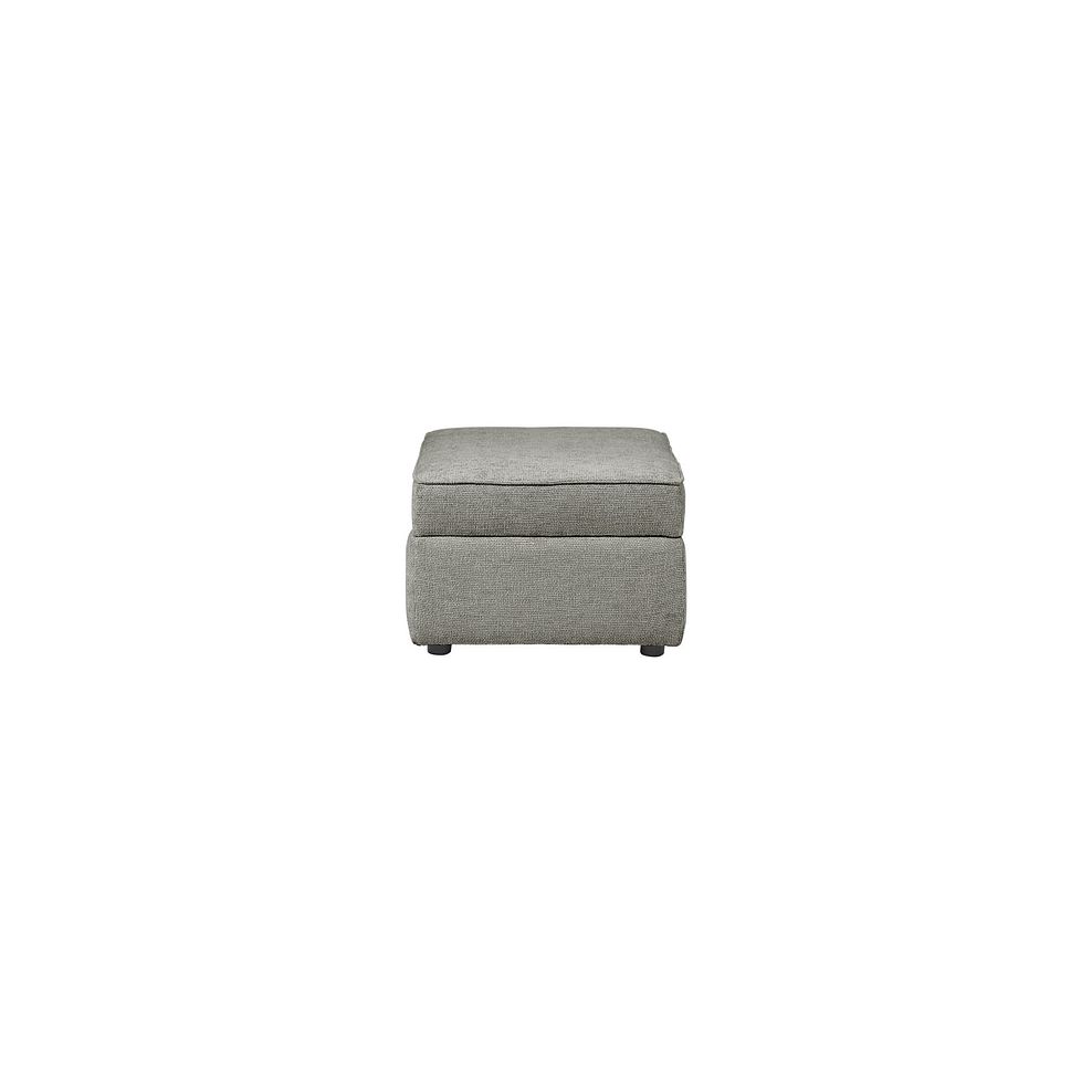 Ashby Storage Footstool in Platinum fabric 4