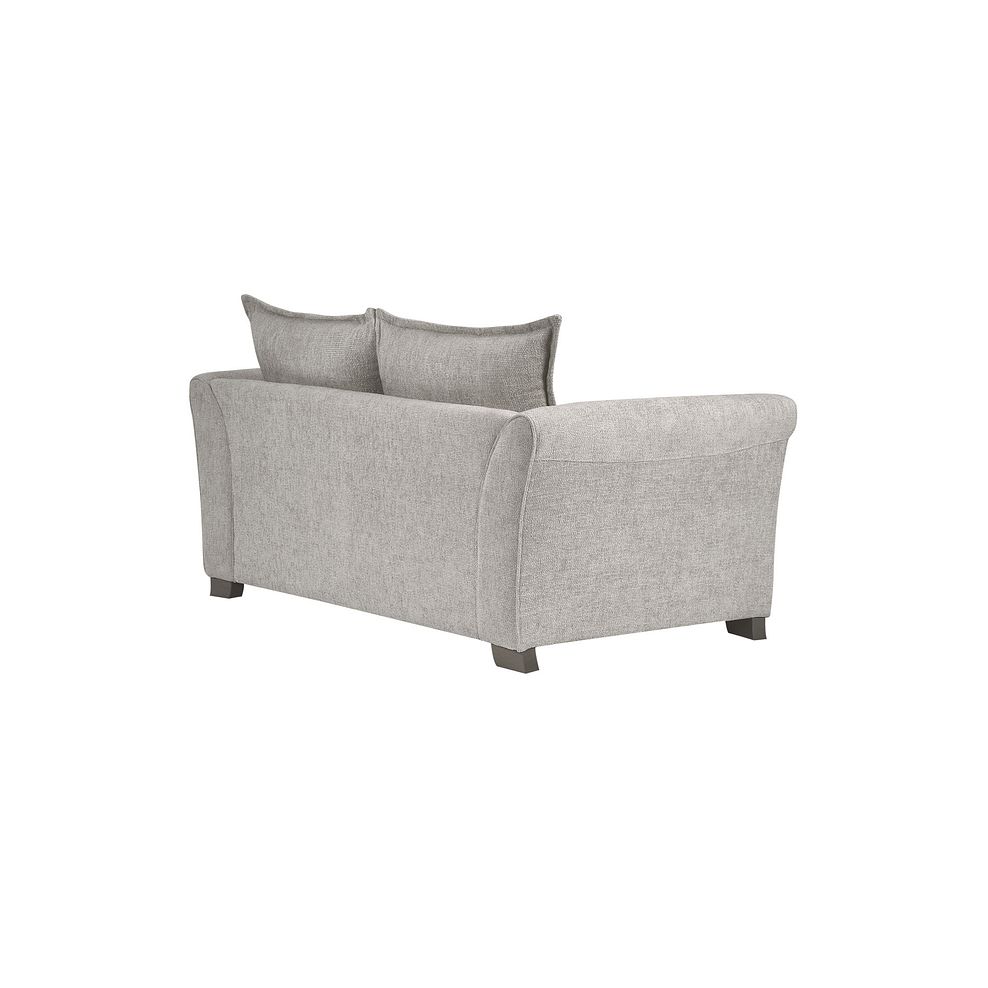 Ashby 3 Seater High Back Sofa in Silver fabric 3