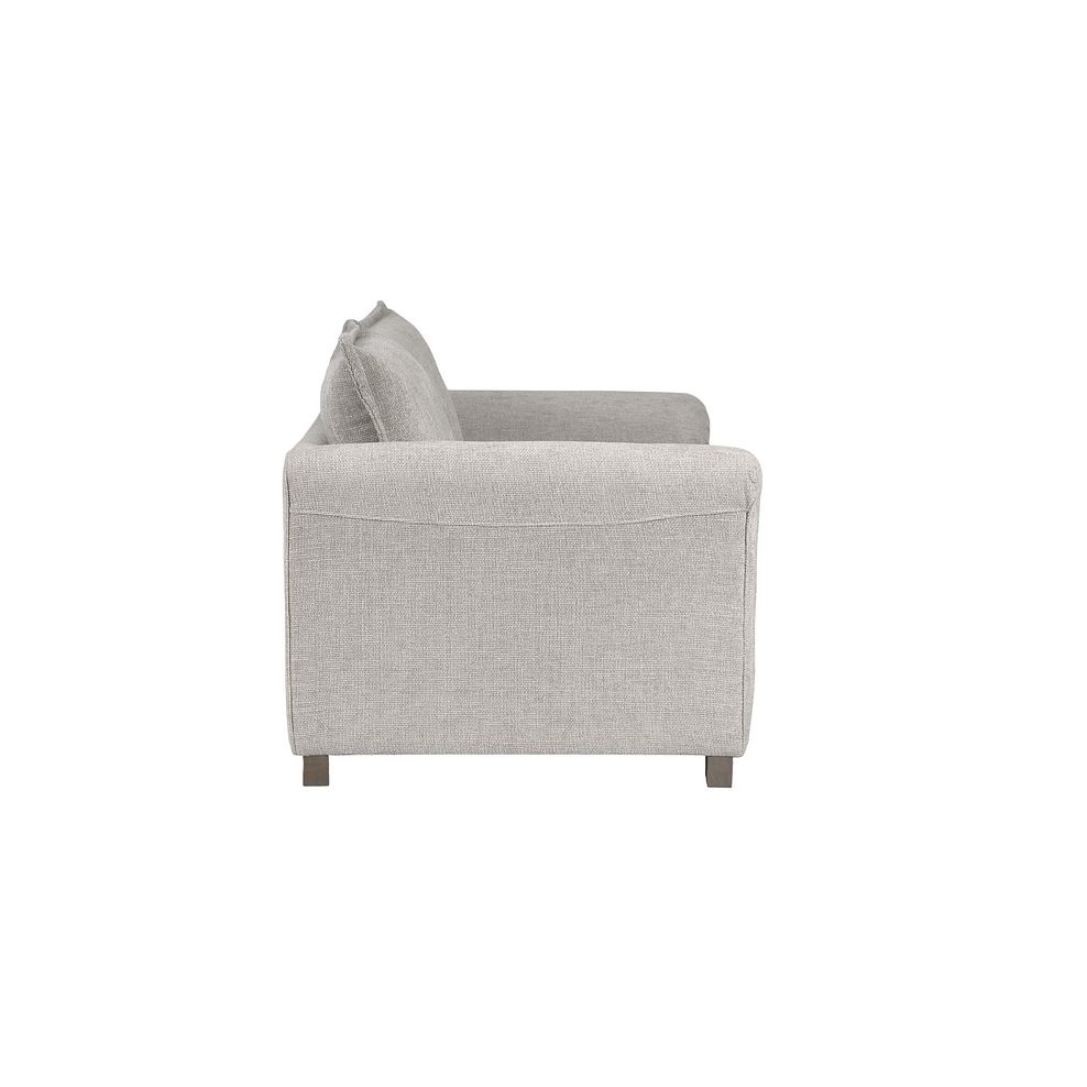Ashby 3 Seater High Back Sofa in Silver fabric 4