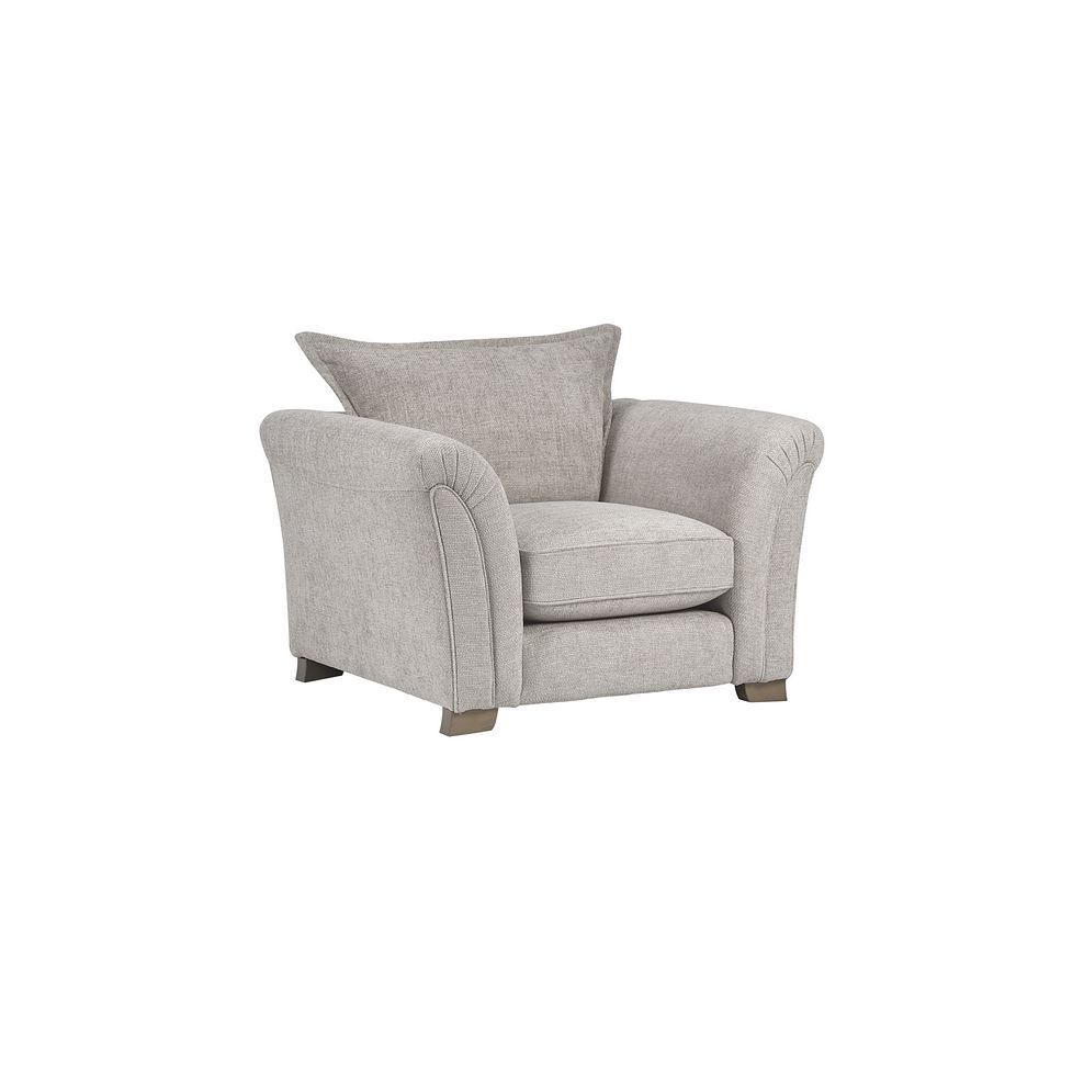 Ashby Armchair in Silver fabric 1