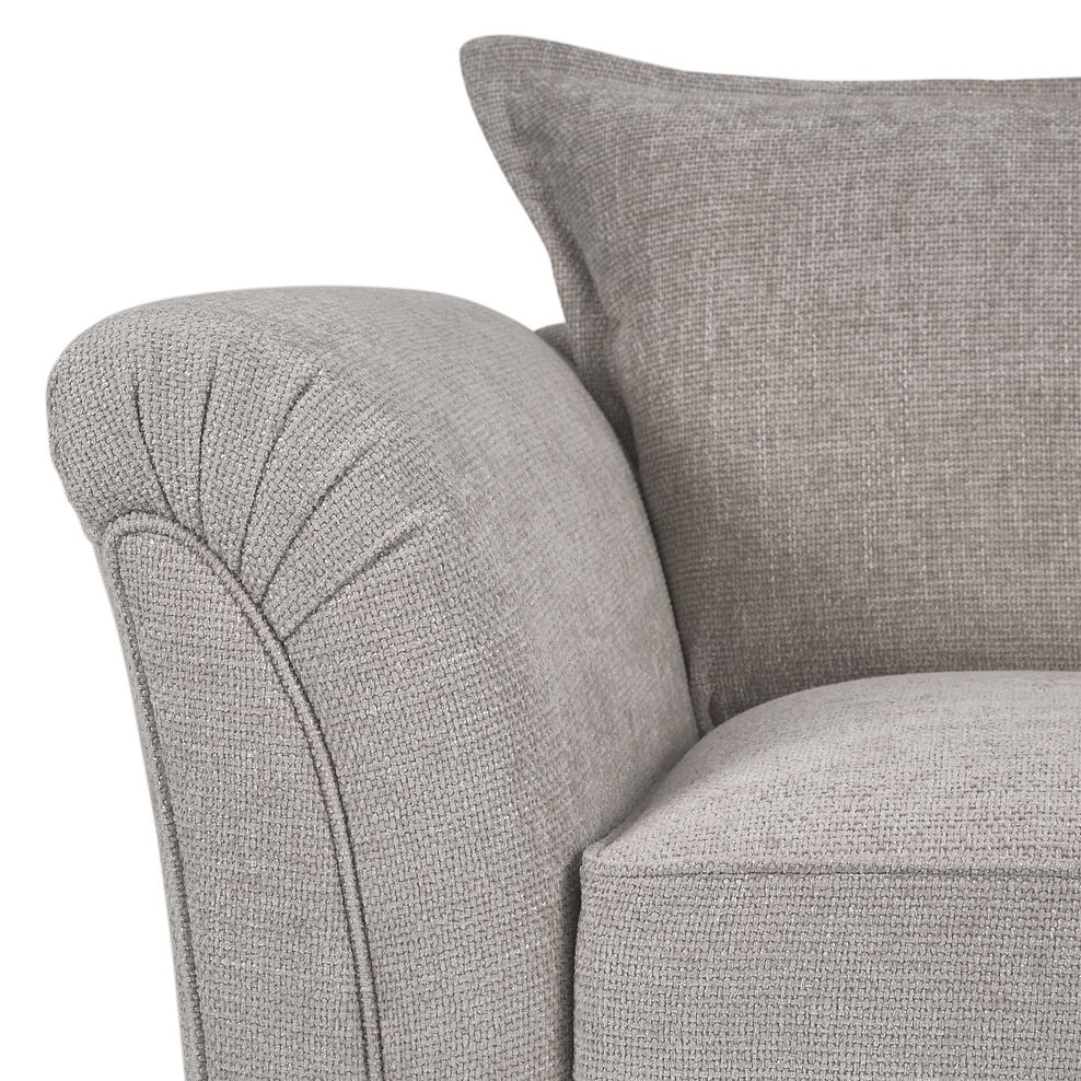 Ashby Armchair in Silver fabric 8