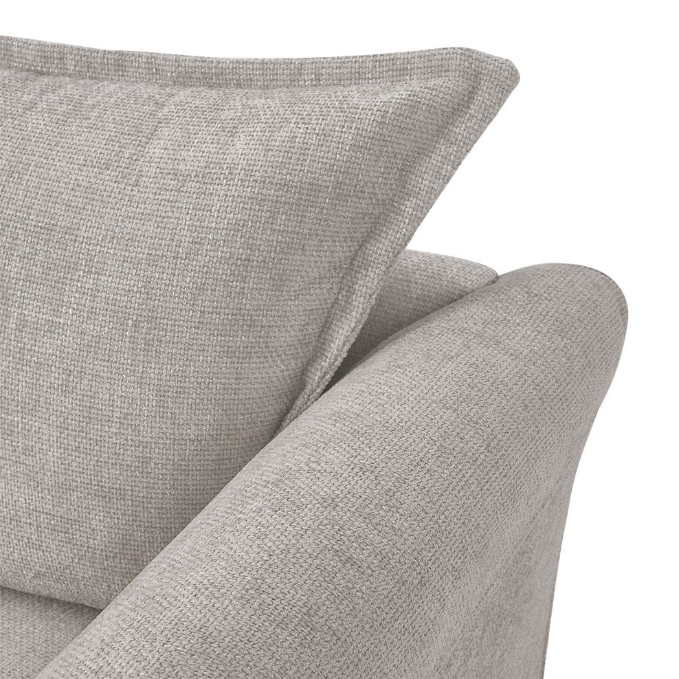 Ashby Armchair in Silver fabric 7