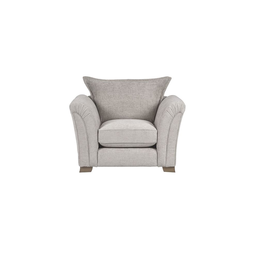 Ashby Armchair in Silver fabric 2