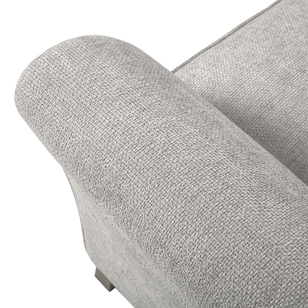 Ashby High Back Loveseat in Silver fabric 6
