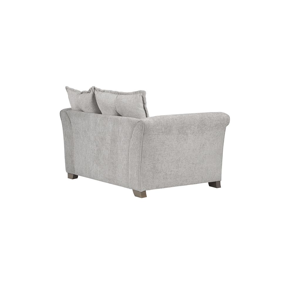 Ashby Pillow Back Loveseat in Silver fabric 3