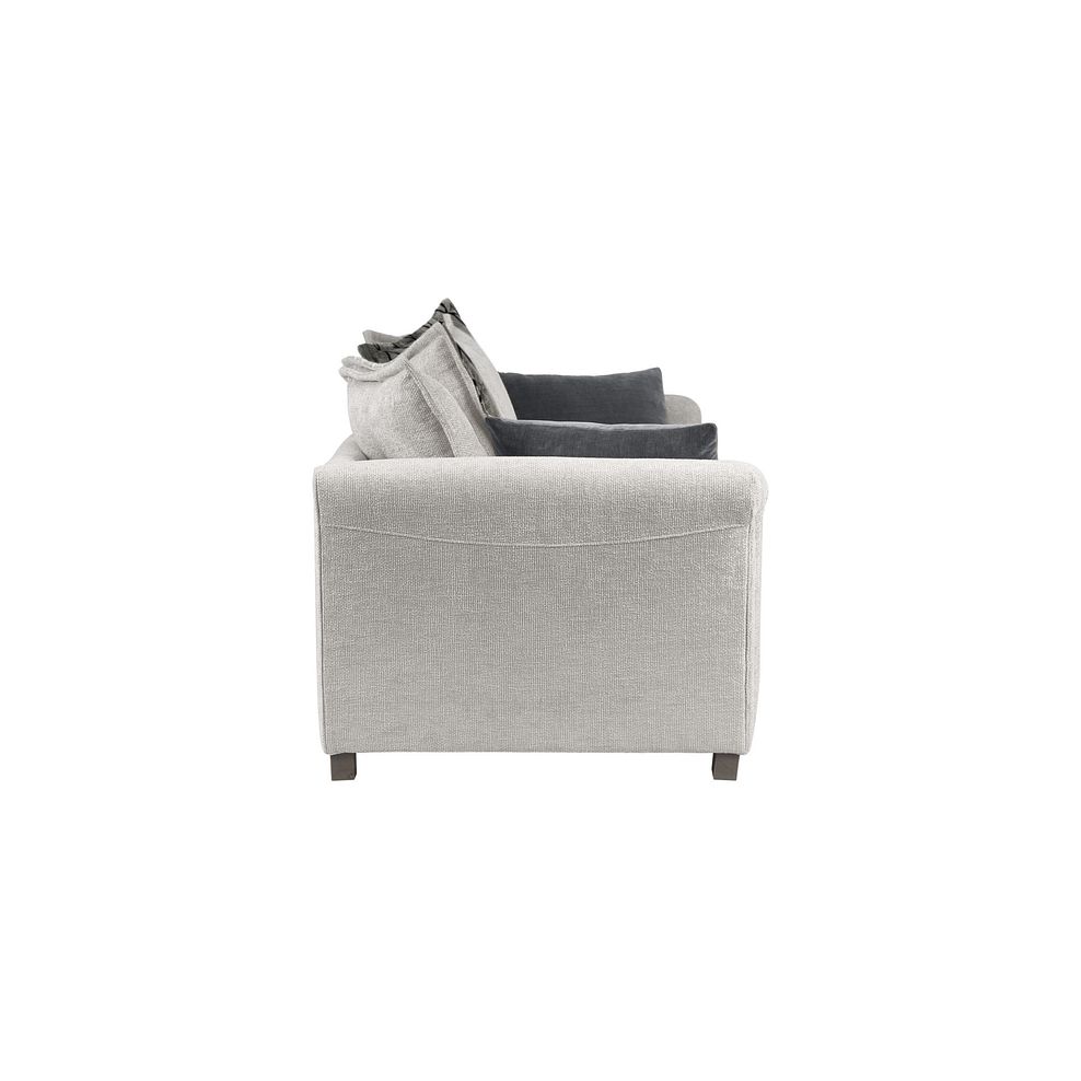 Ashby Pillow Back Loveseat in Silver fabric 4