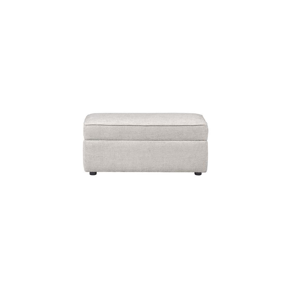 Ashby Storage Footstool in Silver fabric 5