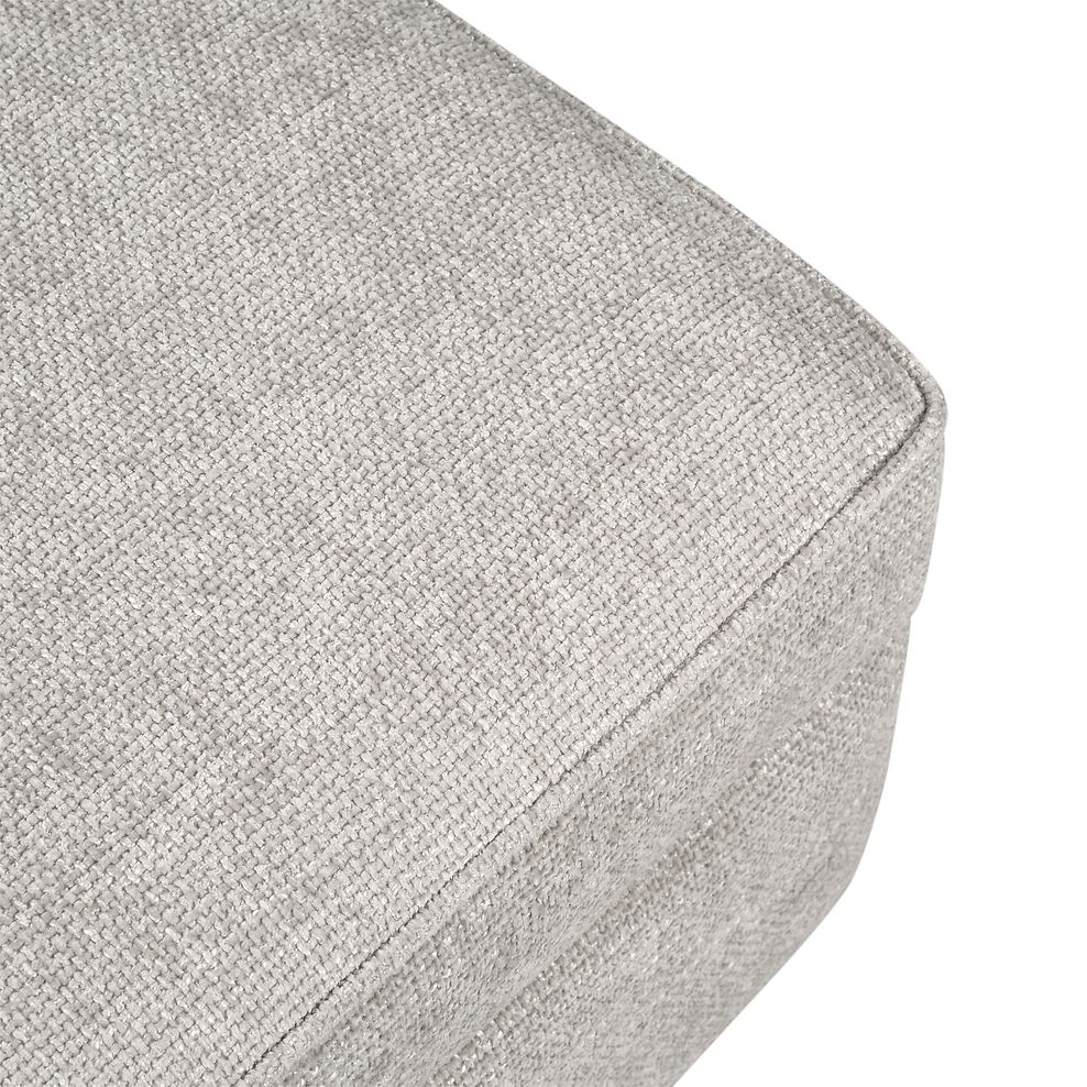 Ashby Storage Footstool in Silver fabric 7