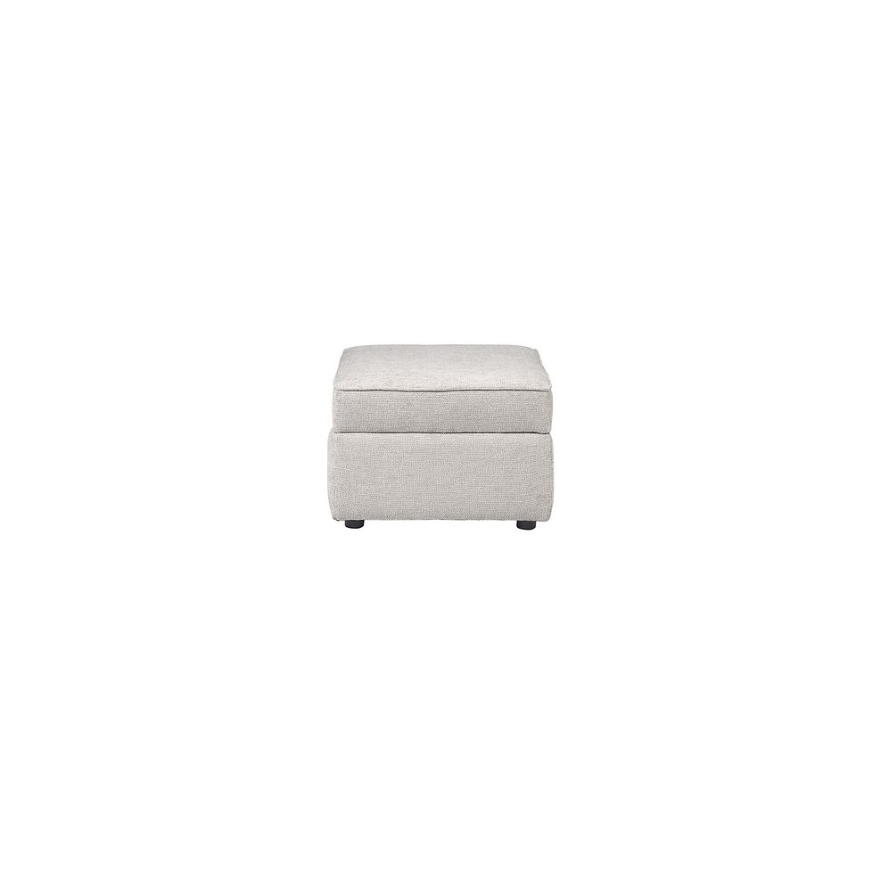 Ashby Storage Footstool in Silver fabric 4