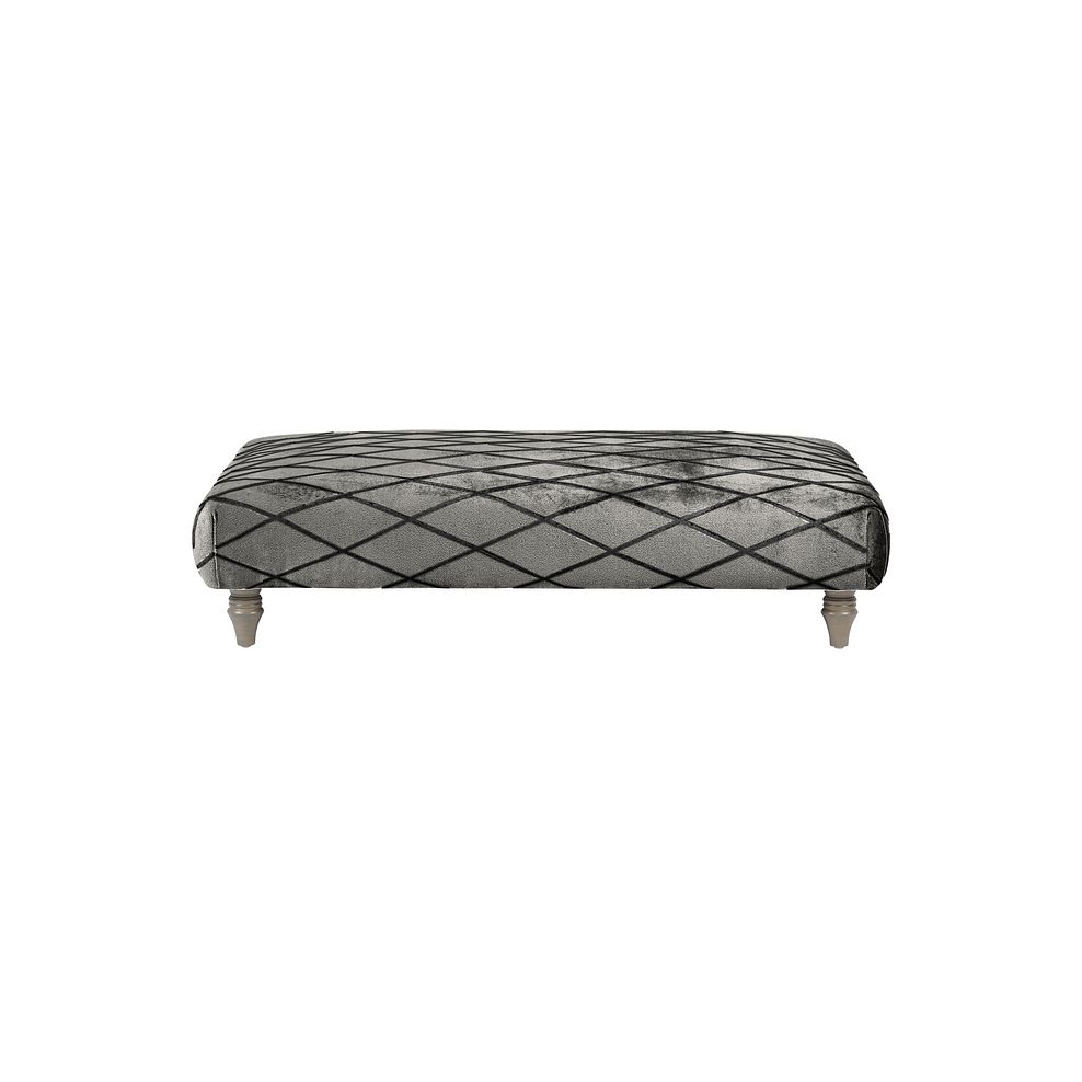 Ashby Footstool in Smoke Fabric 2