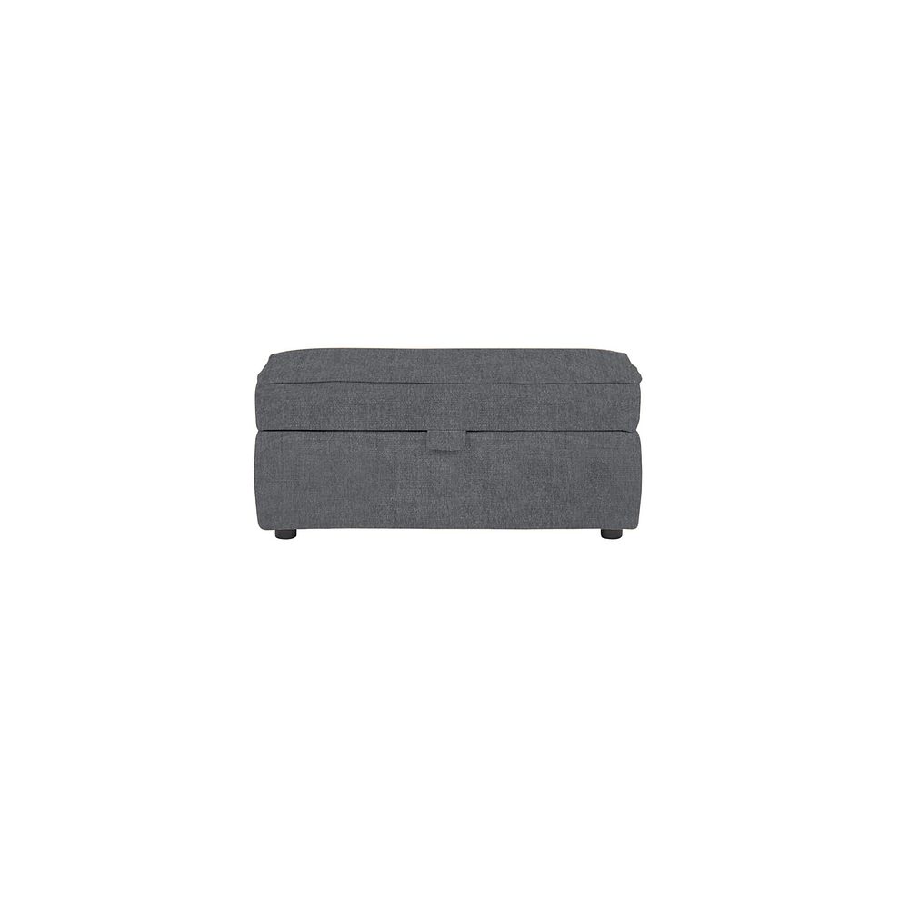 Ashby Storage Footstool in Steel fabric 2