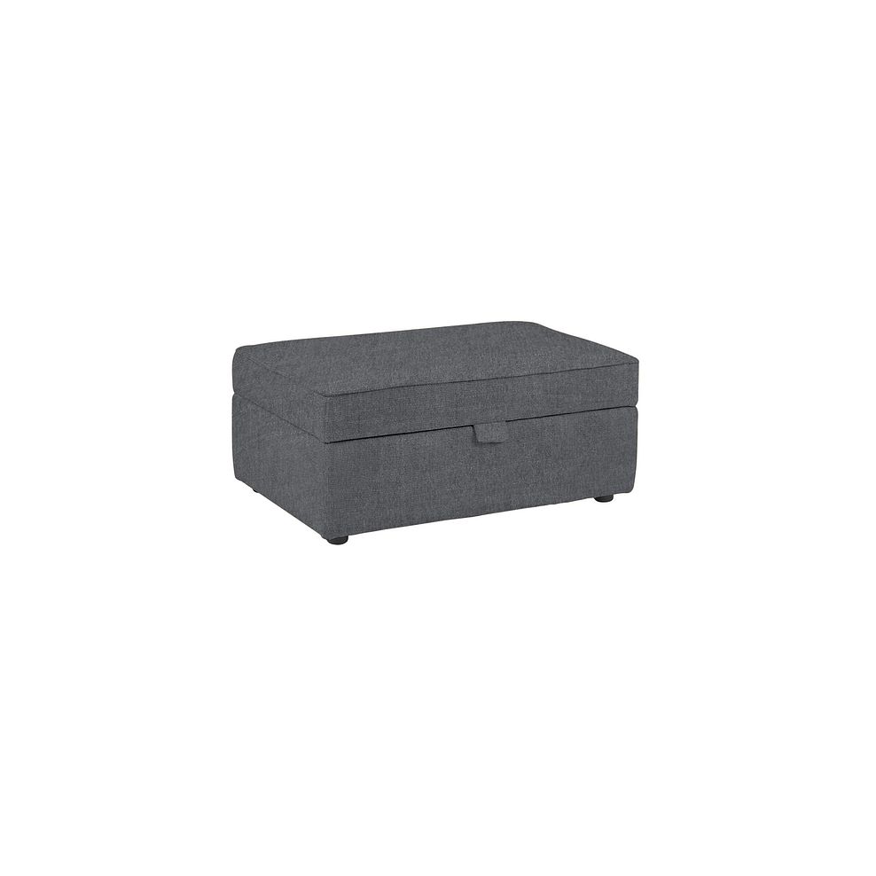 Ashby Storage Footstool in Steel fabric 1