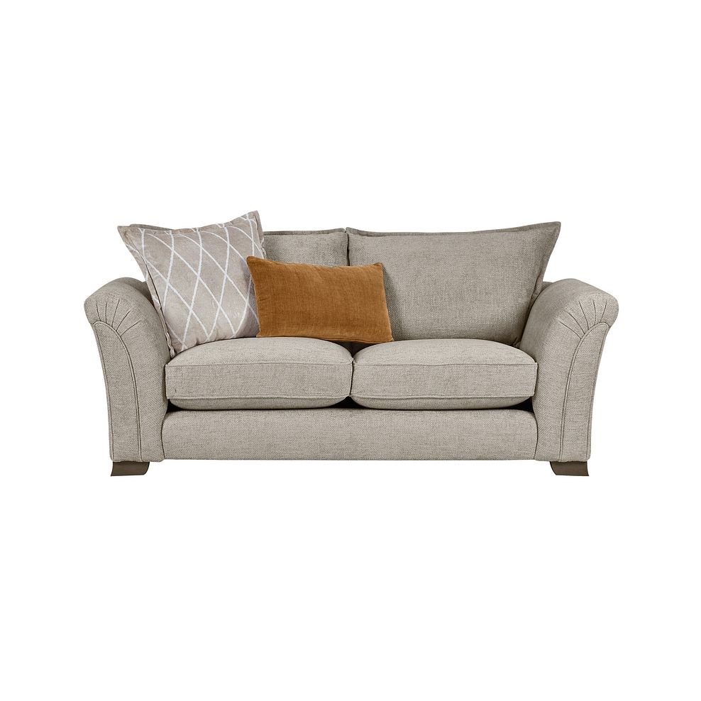 Ashby 3 Seater High Back Sofa in Stone fabric 2