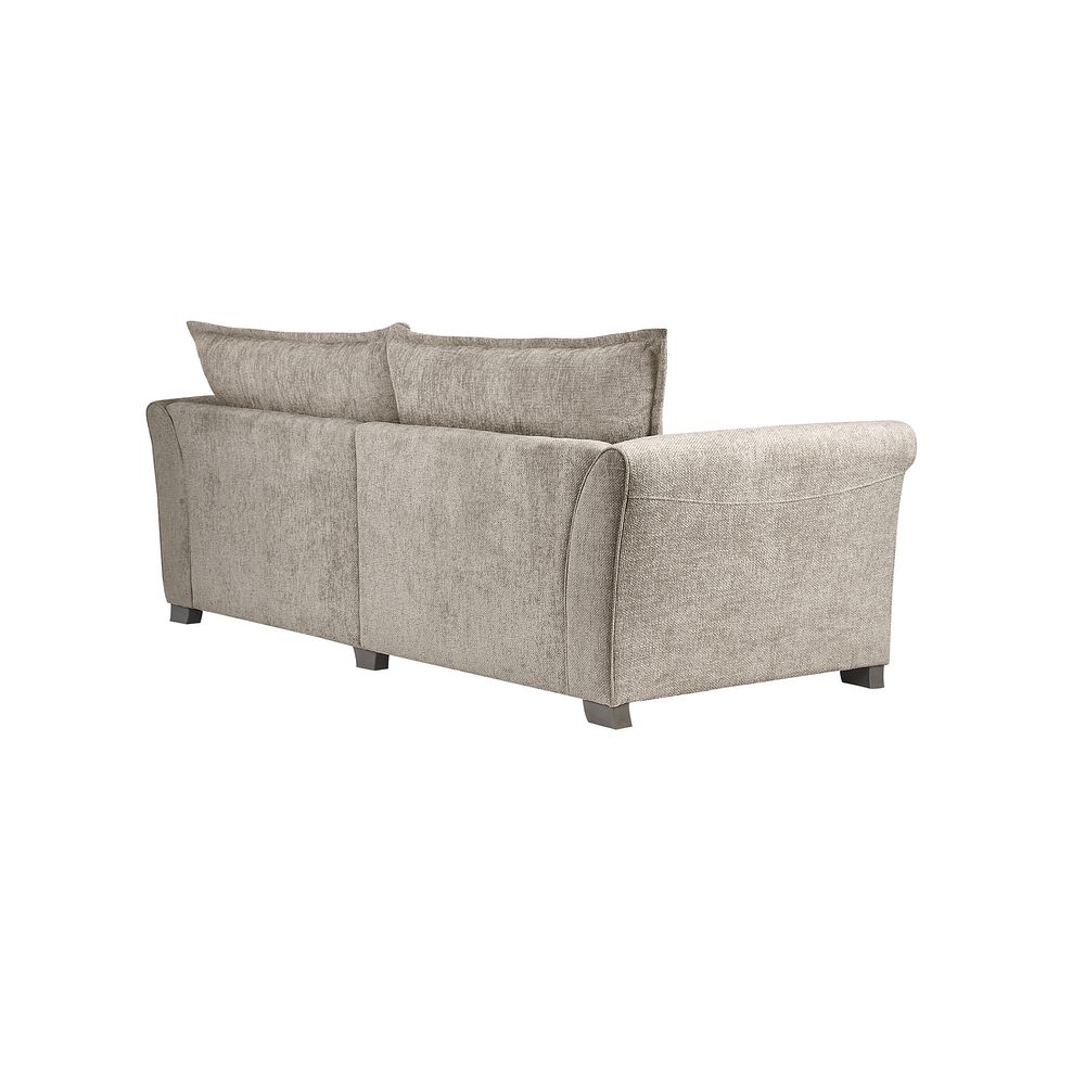 Ashby 4 Seater High Back Sofa in Stone fabric 3