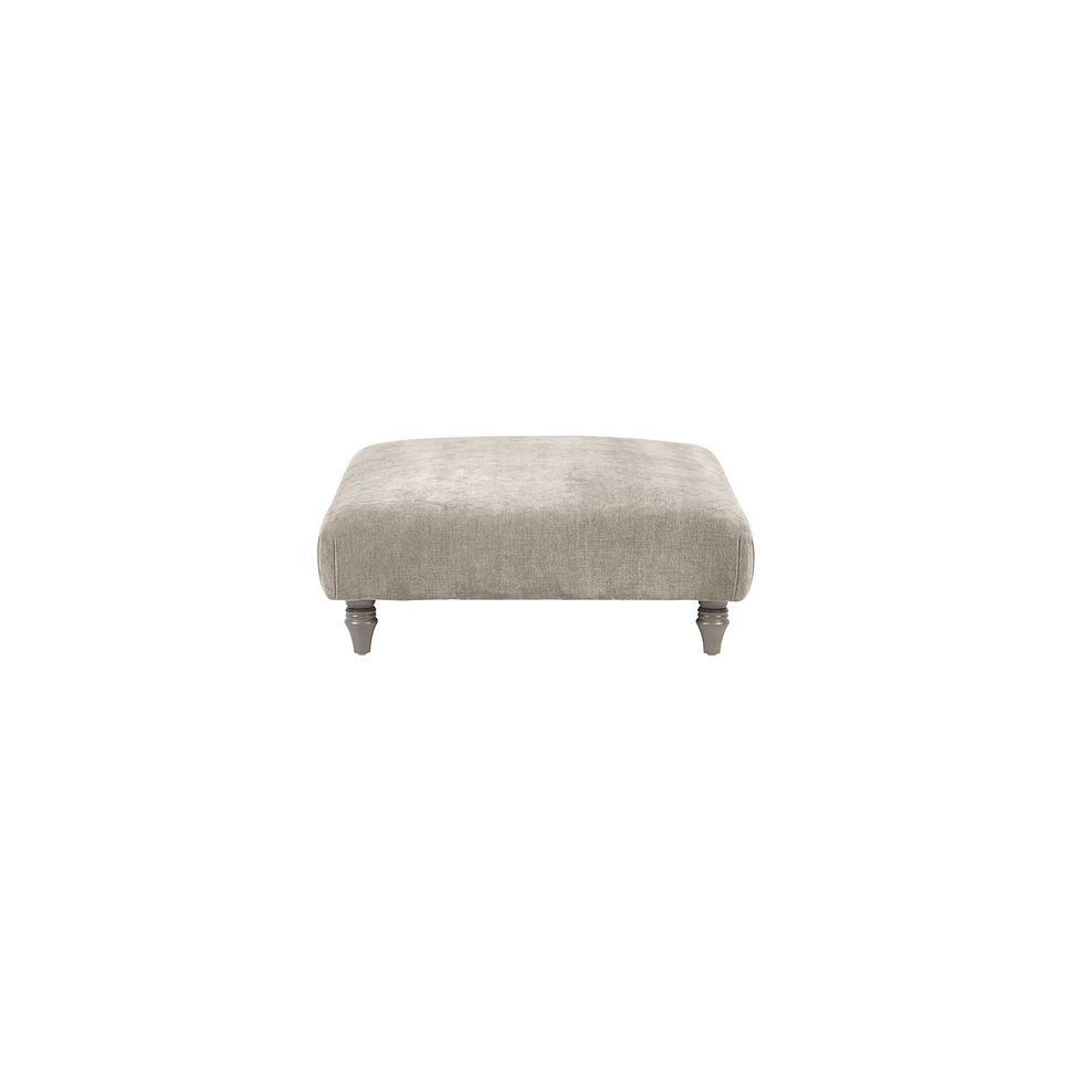 Ashby Footstool in Stone fabric 3