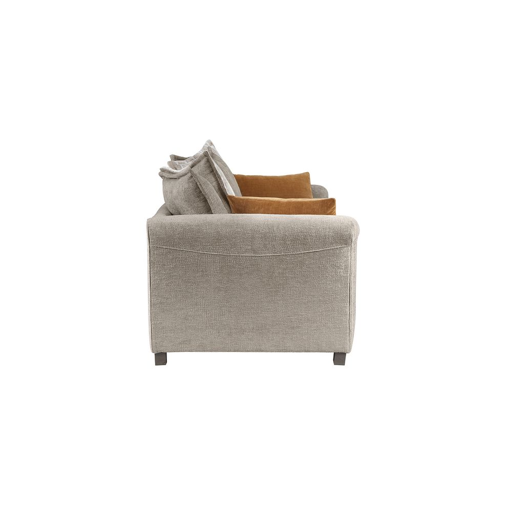 Ashby Pillow Back Loveseat in Stone fabric 4