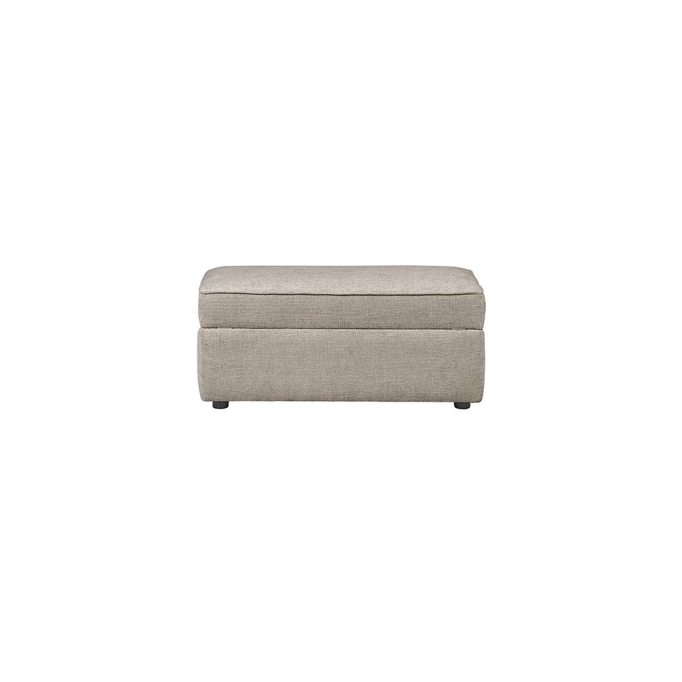 Ashby Storage Footstool in Stone fabric 5