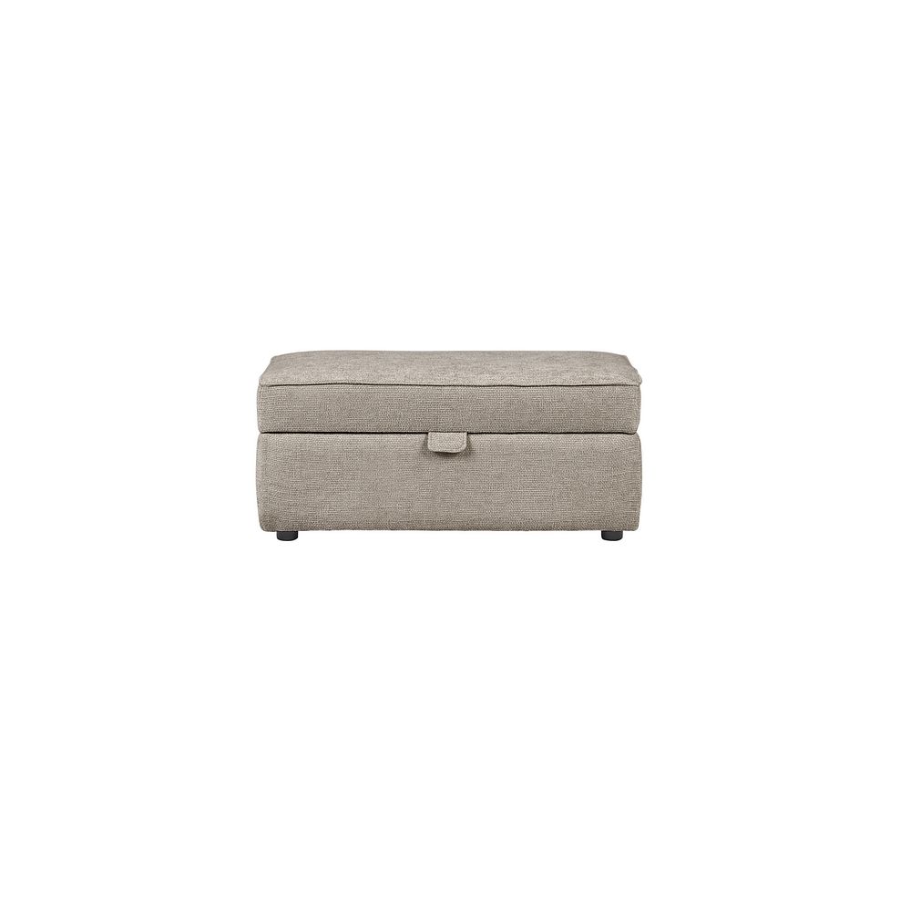 Ashby Storage Footstool in Stone fabric 2