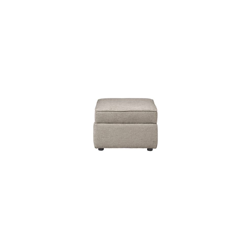 Ashby Storage Footstool in Stone fabric Thumbnail 4