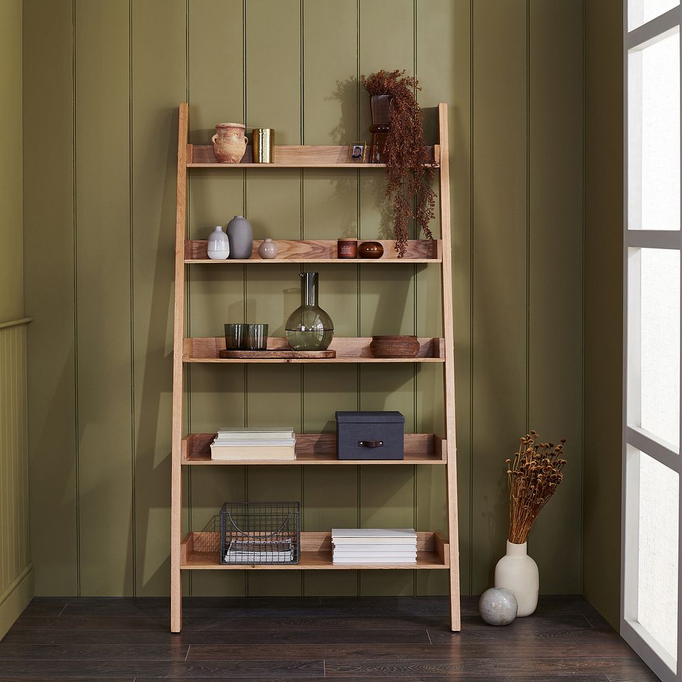 Aspen Natural Solid Oak Wide Shelving Unit 3