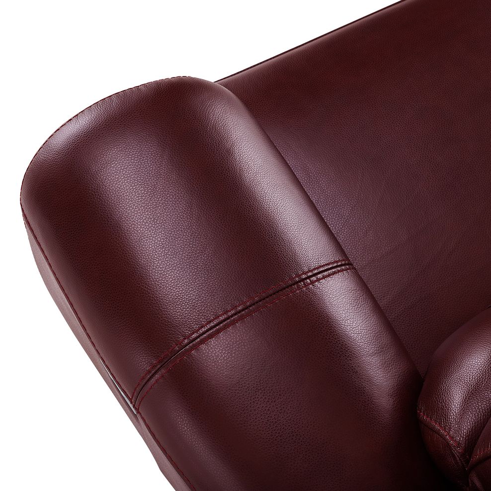 Austin 2 Seater Electric Recliner Sofa with Power Headrest in Burgundy Leather 10