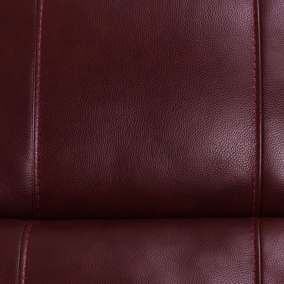 Austin 2 Seater Electric Recliner Sofa with Power Headrest in Burgundy Leather 9