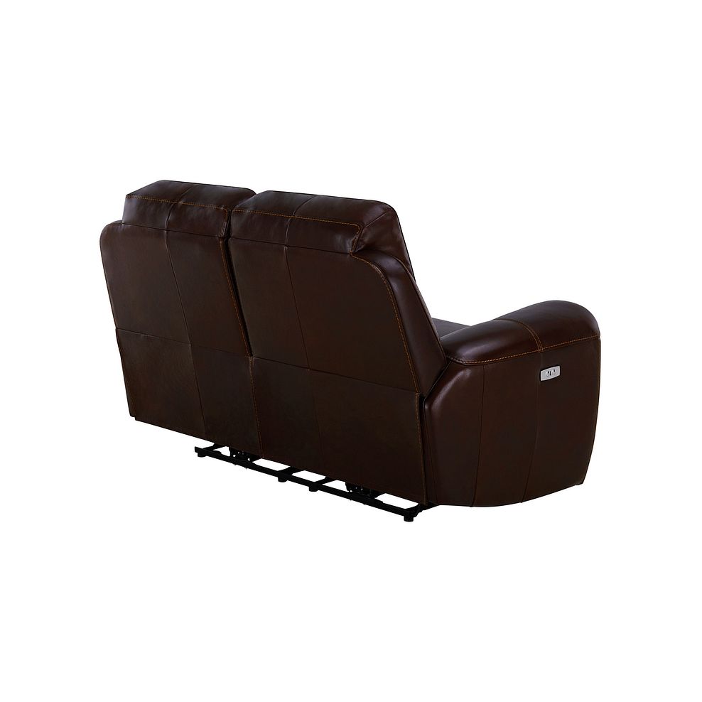 Austin 2 Seater Electric Recliner Sofa with Power Headrest in Two Tone Brown Leather 9