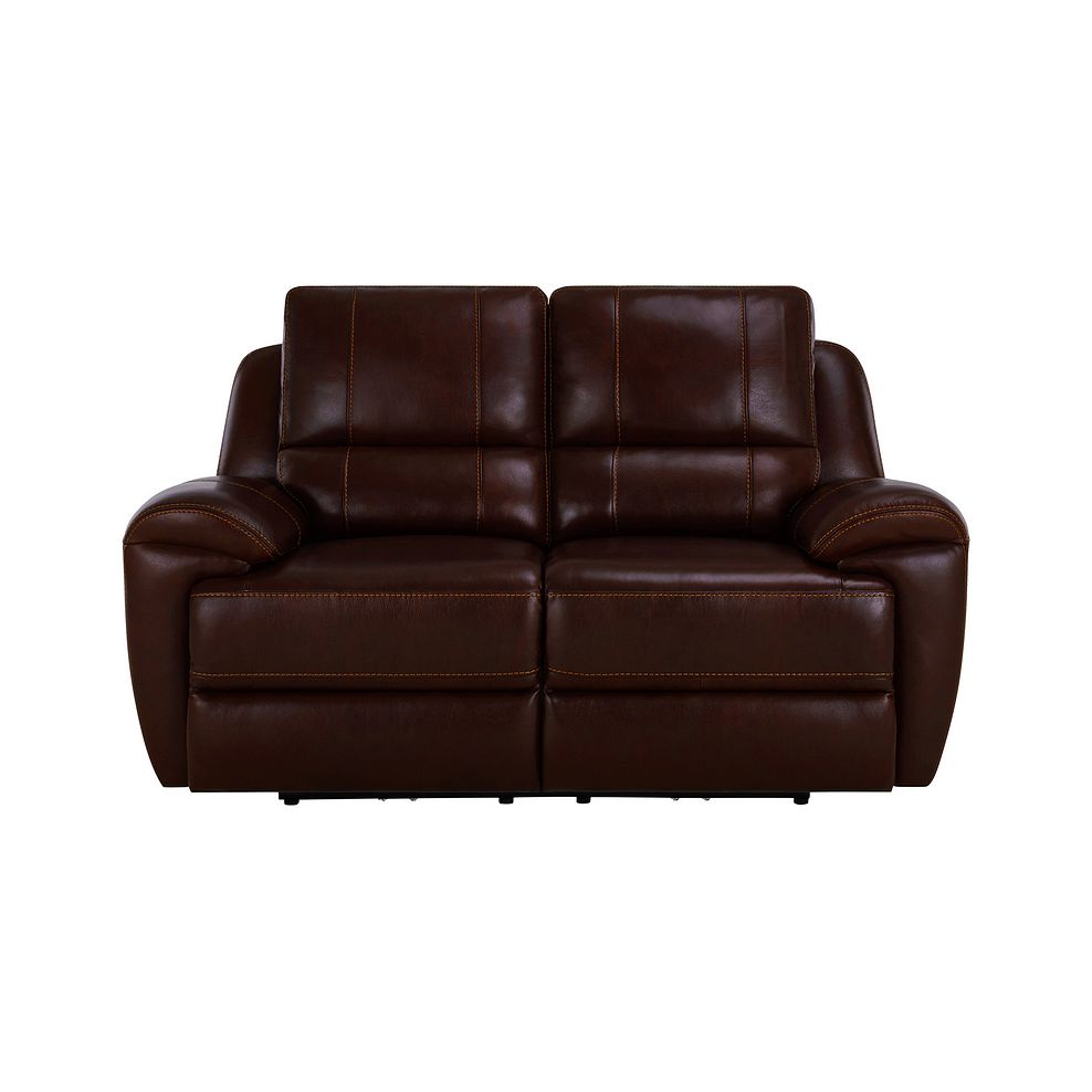 Austin 2 Seater Electric Recliner Sofa with Power Headrest in Two Tone Brown Leather Thumbnail 4