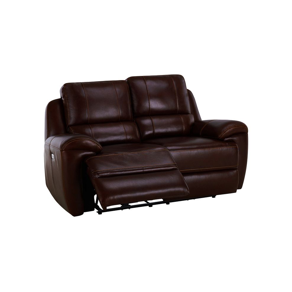Austin 2 Seater Electric Recliner Sofa with Power Headrest in Two Tone Brown Leather Thumbnail 5